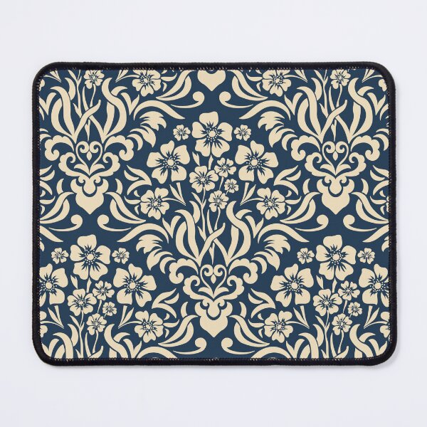 Item preview, Victorian pattern cream and blue designed and sold by WATEKE.