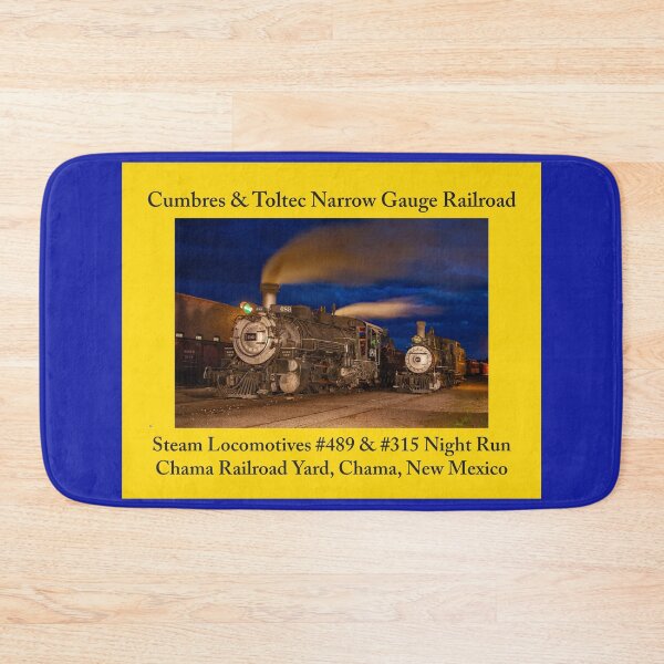 Item preview, Steam Trains As Home Decor: Stickers, Magnets, Desk Mats, Mouse Pads, Pillows, Totes, Mugs, Wall Art, Comforters, Shower Curtains, Clocks, Art Prints, Throw Blankets, Bath Mats, Jigsaw Puzzles & More designed and sold by MoreEZUSA-Here.