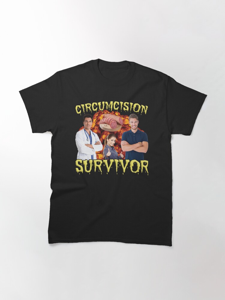 Thumbnail 3 of 7, Classic T-Shirt, Circumcision Survivor designed and sold by SunshineFruit.