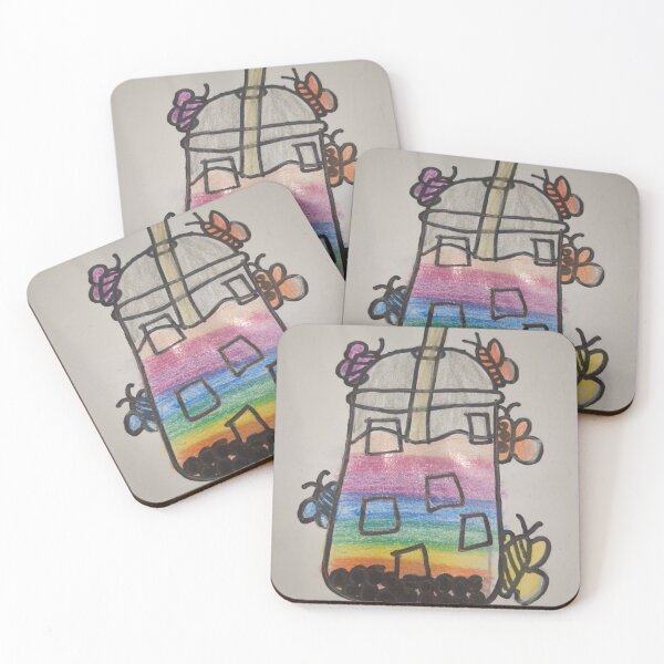 Item preview, Rainbow bubble tea designed and sold by MissMannersArts.