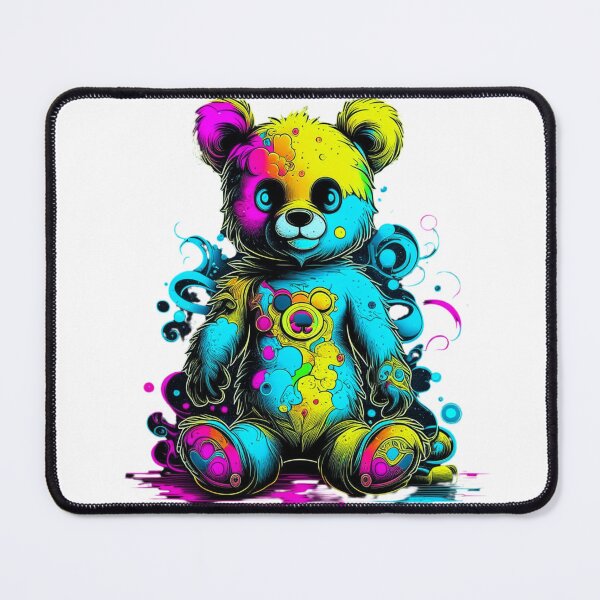 Item preview, Psychedelic Stuffed Bear designed and sold by Mlaniel.