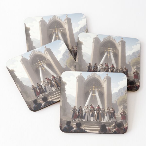 Item preview, Medieval Nobles Addressing a Gathered Crowd designed and sold by Myahashaye.