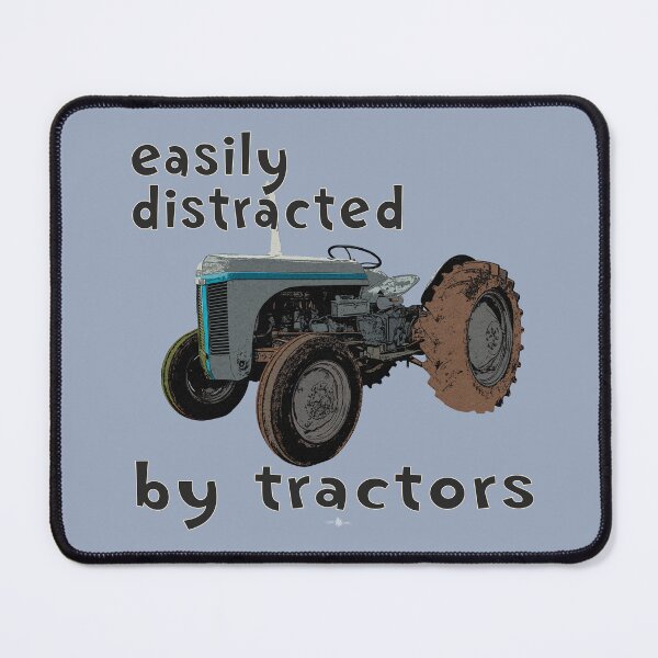 Item preview, easily distracted by tractors designed and sold by SEADOGPRINTS.