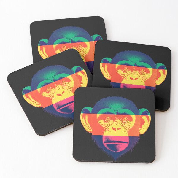 Item preview, The monkey's face is divided into 3 colors. designed and sold by attakorn.