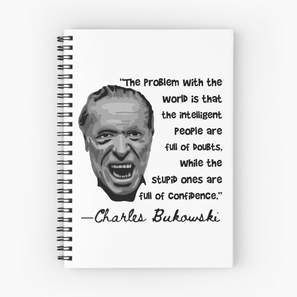 Item preview, Charles Bukowski Portrait and Quote designed and sold by Unhinged Heather.