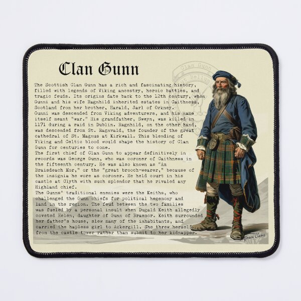 Item preview, Clan Gunn Scottish History designed and sold by BagTown Clans.