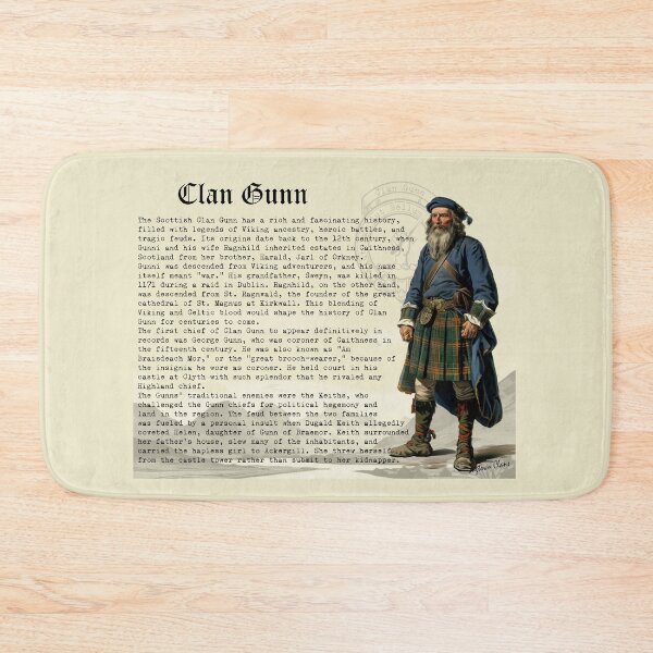 Artikelvorschau, Clan Gunn schottische Geschichte entworfen und verkauft von BagTown Clans.