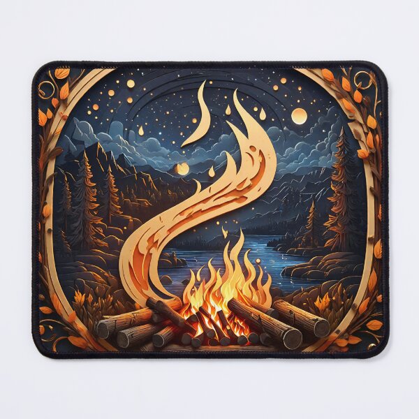Item preview, Roaring Campfire Logo designed and sold by Best-Art-32.