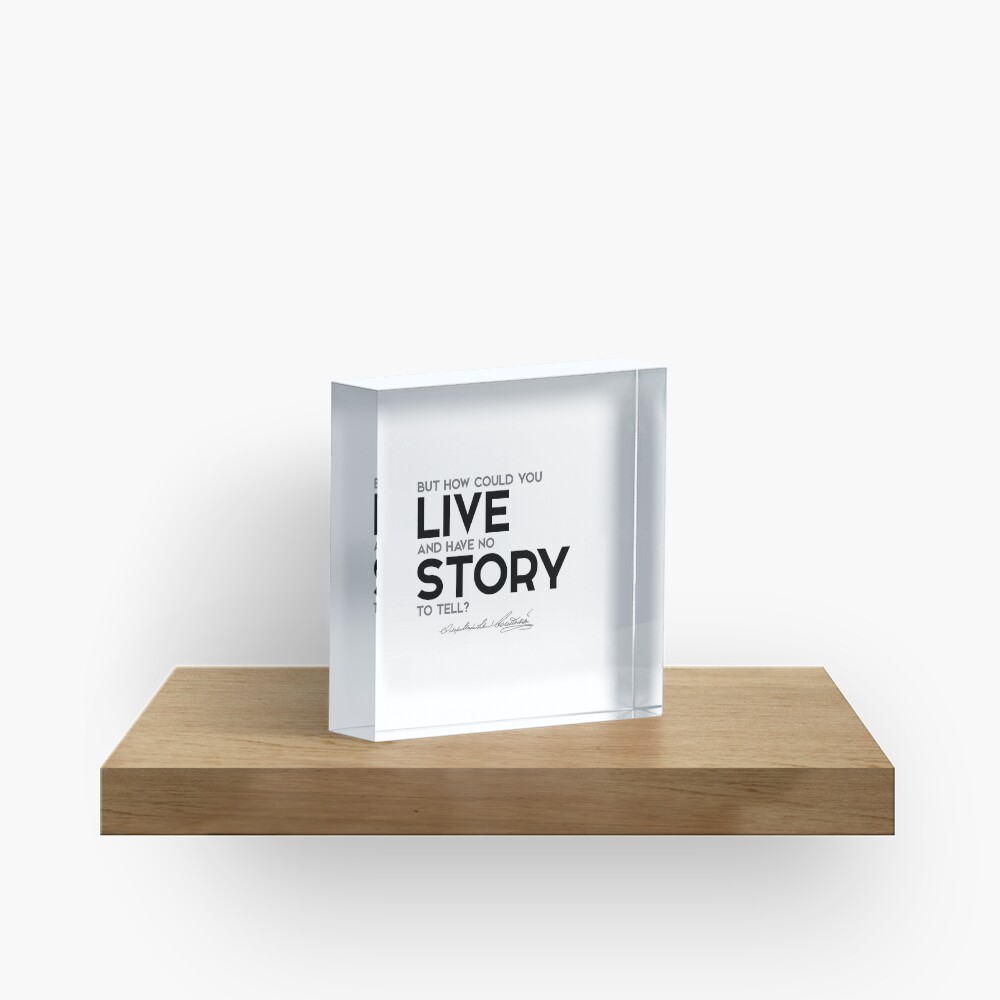 story to tell - fyodor dostoevsky Acrylic Block