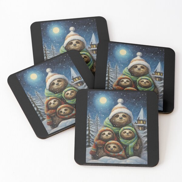 Item preview, Winter With Sloth Mother And Children designed and sold by ErdmanBerge.