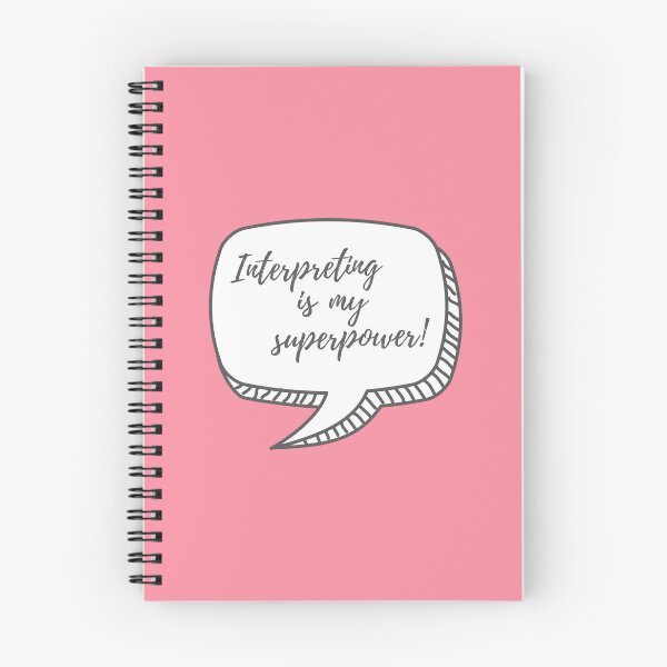 Item preview,  Interpreting is my Superpower pink bubble designed and sold by Neeshki.
