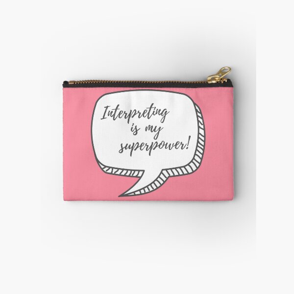 Artikelvorschau,  Dolmetschen ist meine rosa Superpower-Blase entworfen und verkauft von Neeshki.