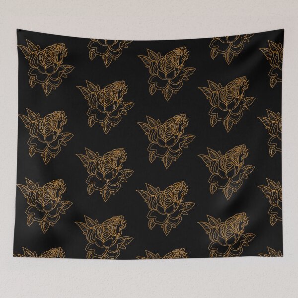 Item preview, Traditional snake and rose flash line work. designed and sold by ReaperRoseCo.