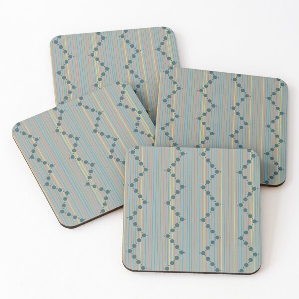Item preview, Multi colored stripes with abstract design  designed and sold by katerosestudios.