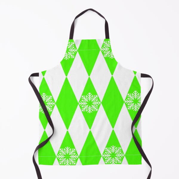 Item preview, Snowflake green and white diamond pattern designed and sold by Artistkhg.