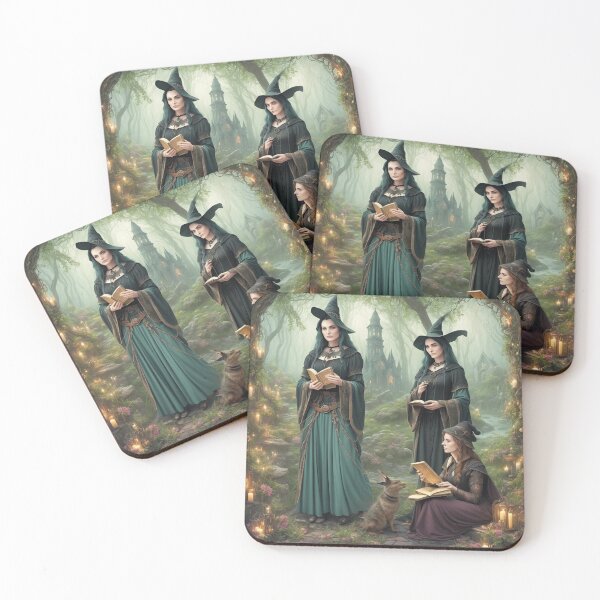 Item preview, Three Witches Meeting in a Forest Clearing designed and sold by Myahashaye.