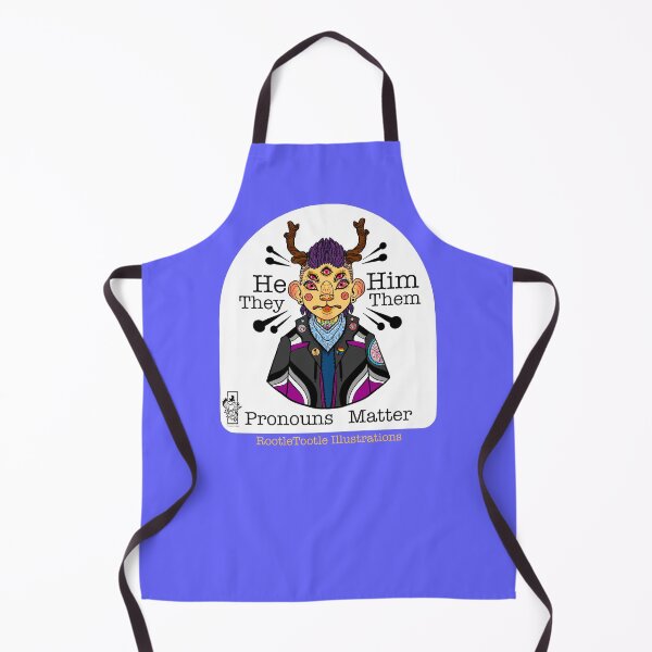 Item preview, Pronouns matter, He they designed and sold by Mae Greyfrost.