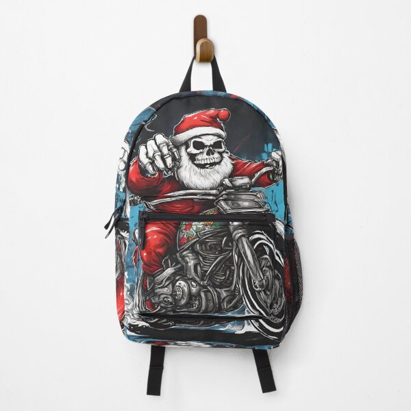 Item preview, Skeleton Santa biker rider designed and sold by Lost Highway Horror..