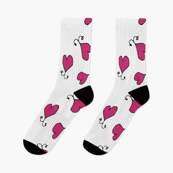 Item preview, Floating Curly Pink Hearts Pattern designed and sold by MonCreedon.