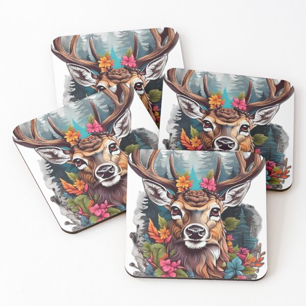 Item preview, A deer in wood nature designed and sold by reksitawardani.