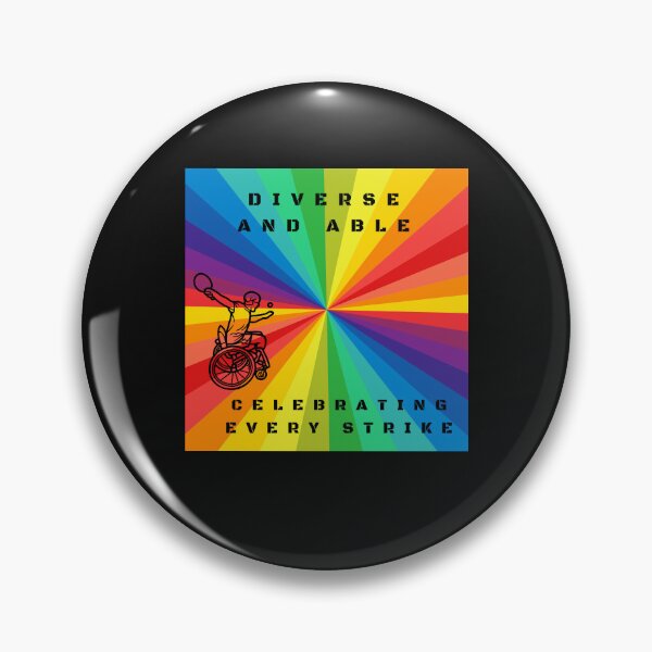 Item preview, LGBTQ Wheelchair Table Tennis Disability Slogan. Diverse and able, celebrating every strike. Lgbtq Wheelchair t-shirt designed and sold by PrideBeProud.