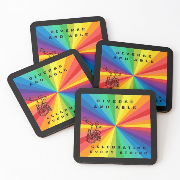 Item preview, LGBTQ Wheelchair Table Tennis Disability Slogan. Diverse and able, celebrating every strike. Lgbtq Wheelchair t-shirt designed and sold by PrideBeProud.