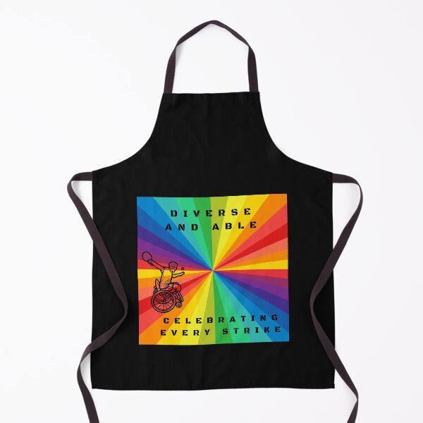 Item preview, LGBTQ Wheelchair Table Tennis Disability Slogan. Diverse and able, celebrating every strike. Lgbtq Wheelchair t-shirt designed and sold by PrideBeProud.