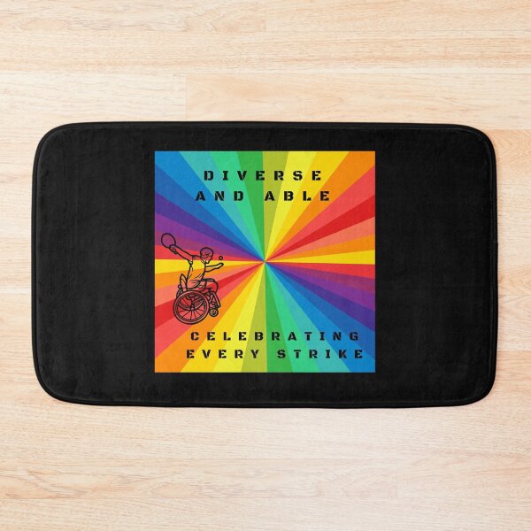 Item preview, LGBTQ Wheelchair Table Tennis Disability Slogan. Diverse and able, celebrating every strike. Lgbtq Wheelchair t-shirt designed and sold by PrideBeProud.