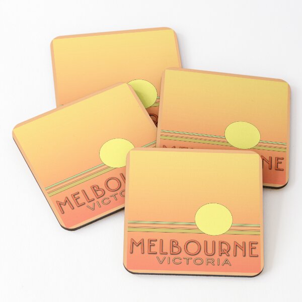 Item preview, Melbourne Victoria sunset retro designed and sold by SEADOGPRINTS.