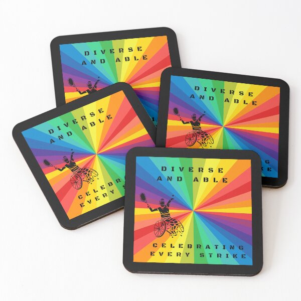 Item preview, LGBTQ Wheelchair Tennis Disability Slogan. Diverse and able, celebrating every strike. Lgbtq Wheelchair t-shirt designed and sold by PrideBeProud.