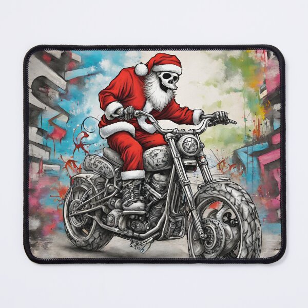 Item preview, Bones Santa biker rider designed and sold by Lost Highway Horror..