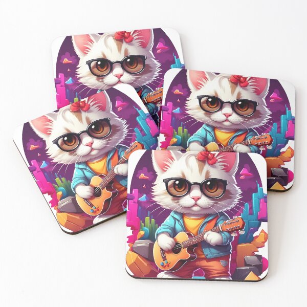 Item preview, World cat day playing the guitar designed and sold by wplamkung.