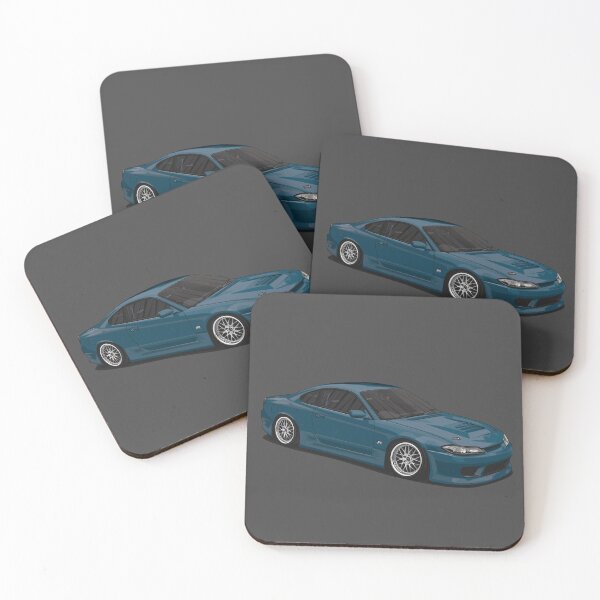 Item preview, Vibrant Sport Car S15 Blue - Dynamic Car Illustration for Enthusiasts designed and sold by carvect-id.