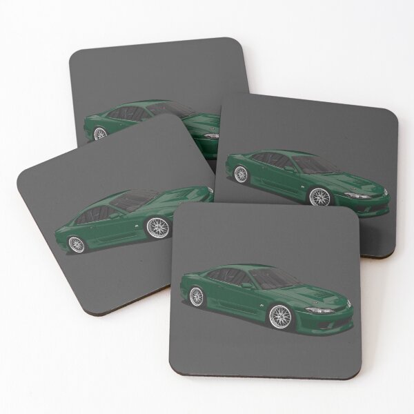 Item preview, Vibrant Sport Car S15 Green - Dynamic Car Illustration for Enthusiasts designed and sold by carvect-id.