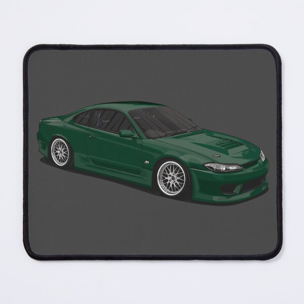 Item preview, Vibrant Sport Car S15 Green - Dynamic Car Illustration for Enthusiasts designed and sold by carvect-id.