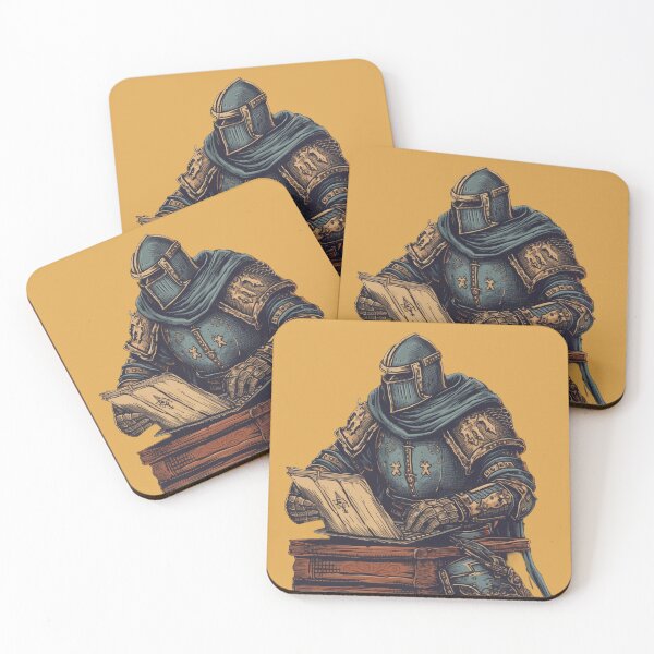 Item preview, Medieval Knight Working On Book Laptop  designed and sold by KoalaJuice.