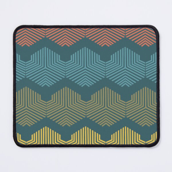Item preview, Multicolored geometric design on aqua designed and sold by katerosestudios.
