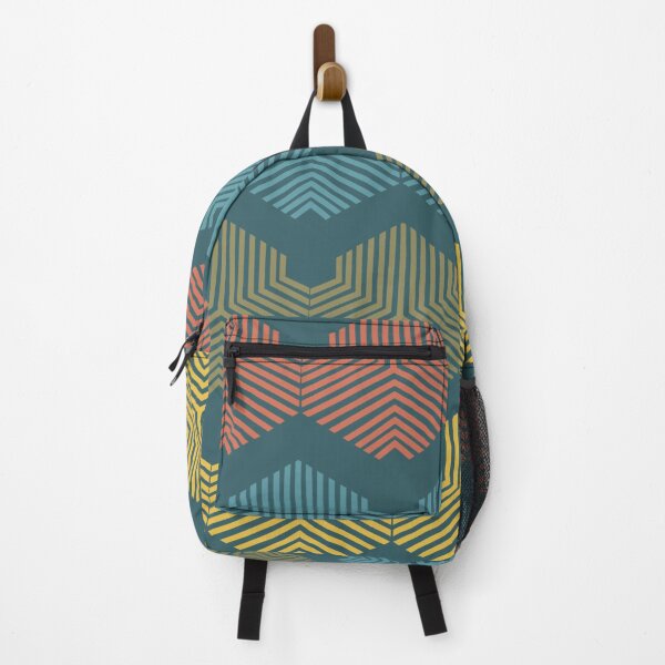 Item preview, Multicolored geometric design on aqua designed and sold by katerosestudios.
