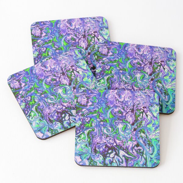 Item preview, Swirls and Curls Abstract Blue Green Purple designed and sold by Karen Simon.