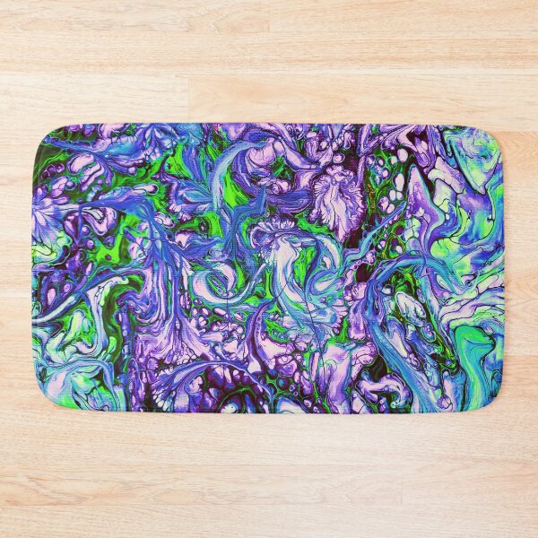 Item preview, Swirls and Curls Abstract Blue Green Purple designed and sold by Karen Simon.