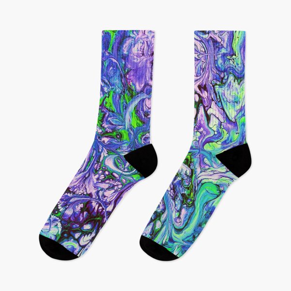 Item preview, Swirls and Curls Abstract Blue Green Purple designed and sold by Karen Simon.