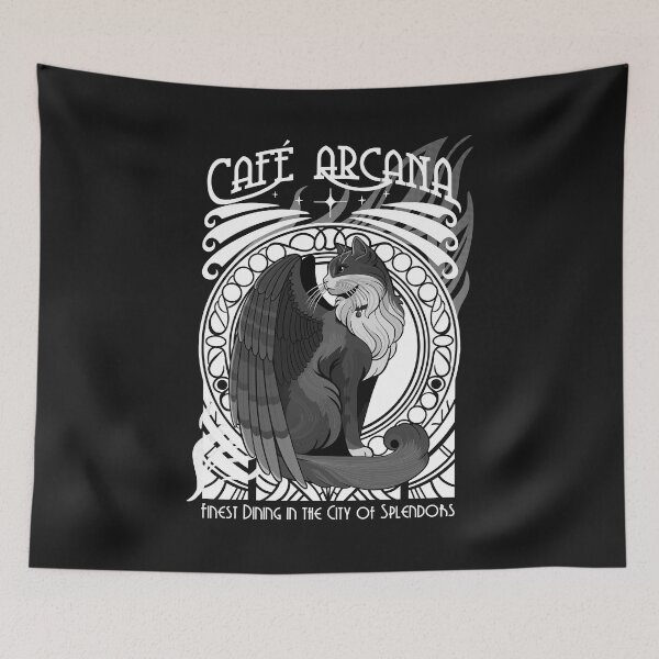 Item preview, Café Arcana - Tressym : Black & White designed and sold by Milmino.
