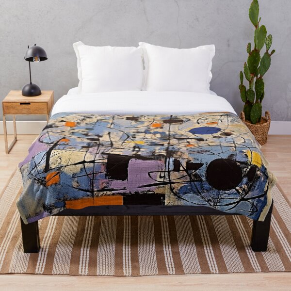 Item preview, A Time Of Joy, 1950s Style Abstract Painting by Bossy Cat Home designed and sold by BossyCatHome.