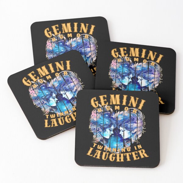 Item preview, Gemini Humor: Twinning In Laughter. gemini zodiac sign designed and sold by ZodiacWonders.