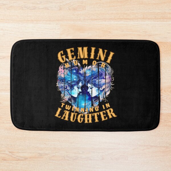 Item preview, Gemini Humor: Twinning In Laughter. gemini zodiac sign designed and sold by ZodiacWonders.