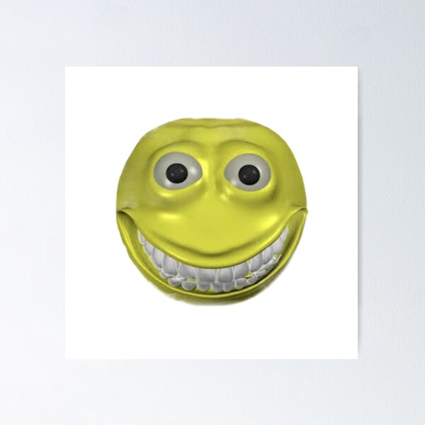 Cursed emoji funny emojis pack Poster for Sale by Kaito Designs