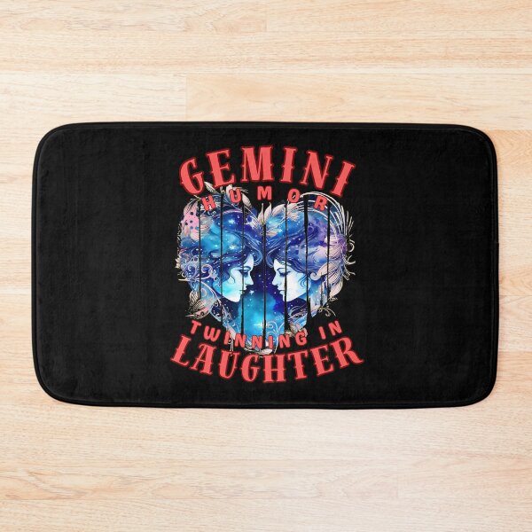 Item preview, Gemini Humor: Twinning In Laughter. gemini astrology designed and sold by ZodiacWonders.