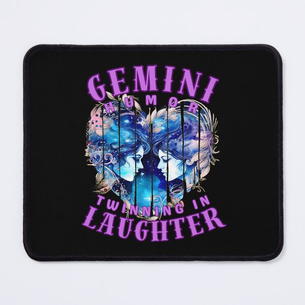 Item preview, Gemini Humor: Twinning In Laughter. gemini constellation designed and sold by ZodiacWonders.
