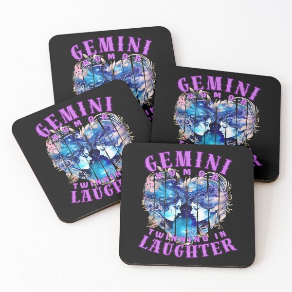 Item preview, Gemini Humor: Twinning In Laughter. gemini constellation designed and sold by ZodiacWonders.