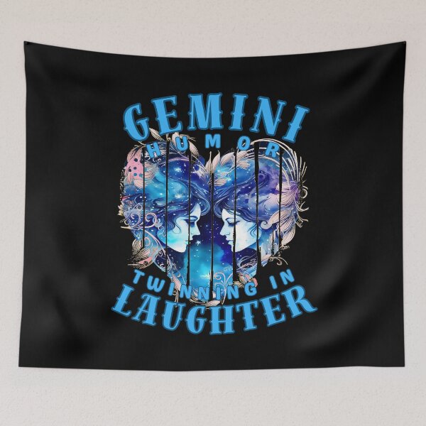 Item preview, Gemini Humor: Twinning In Laughter. gemini quote designed and sold by ZodiacWonders.